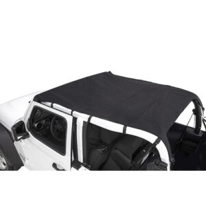 rugged-ridge-savannah-brief-top-black-diamond-sailcloth-jeep-wrangler-jl-2-door-13593.35-installed.jpg Rugged Ridge 13593.35 Savannah Brief Top in Black Diamond Sailcloth for 18-21 Jeep Wrangler JL 2-Door