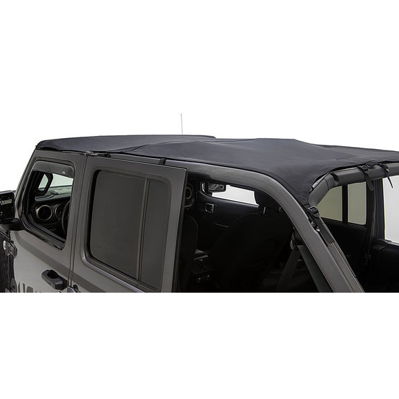 Rugged Ridge 13594.35 Savannah Brief Top in Black Diamond Sailcloth for 18-21 Jeep Wrangler JL Unlimited 4-Door
