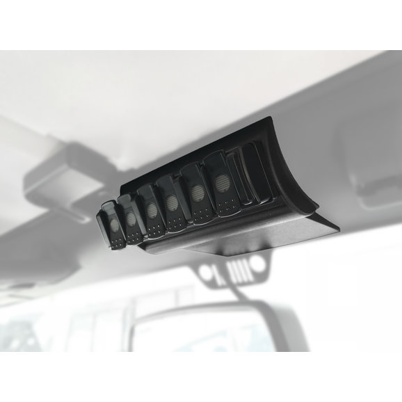 trigger-2008-6-overhead-switch-remote-6shooter-jeep-wrangler-jk-installed.jpg Trigger 2008-6 Six Shooter Overhead Remote Mount for 07-18 Jeep Wrangler JK