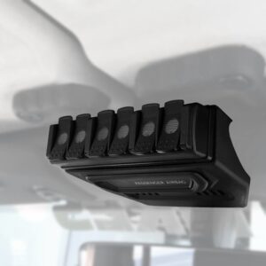 trigger-2013-6-overhead-switch-panel-6shooter-jeep-wrangler-jk-installed.jpg Trigger 2013-6 Six Shooter Overhead Remote Mount for 18-20 Jeep Wrangler JL & Gladiator JT